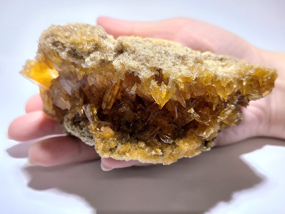 ペルー産ゴールデンセレナイト(蛍光・燐光)/Golden Selenite