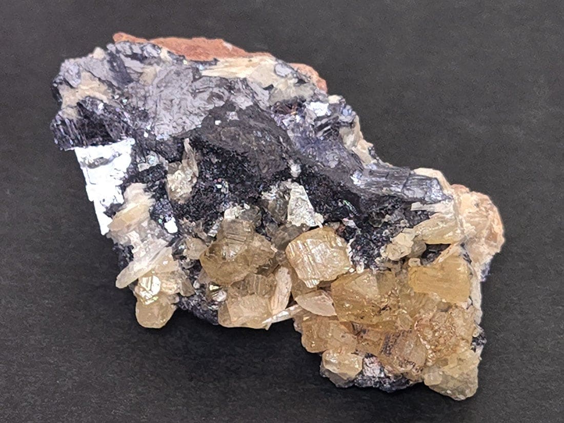 モロッコ産セルサイト(バライト&ガレナ共生)