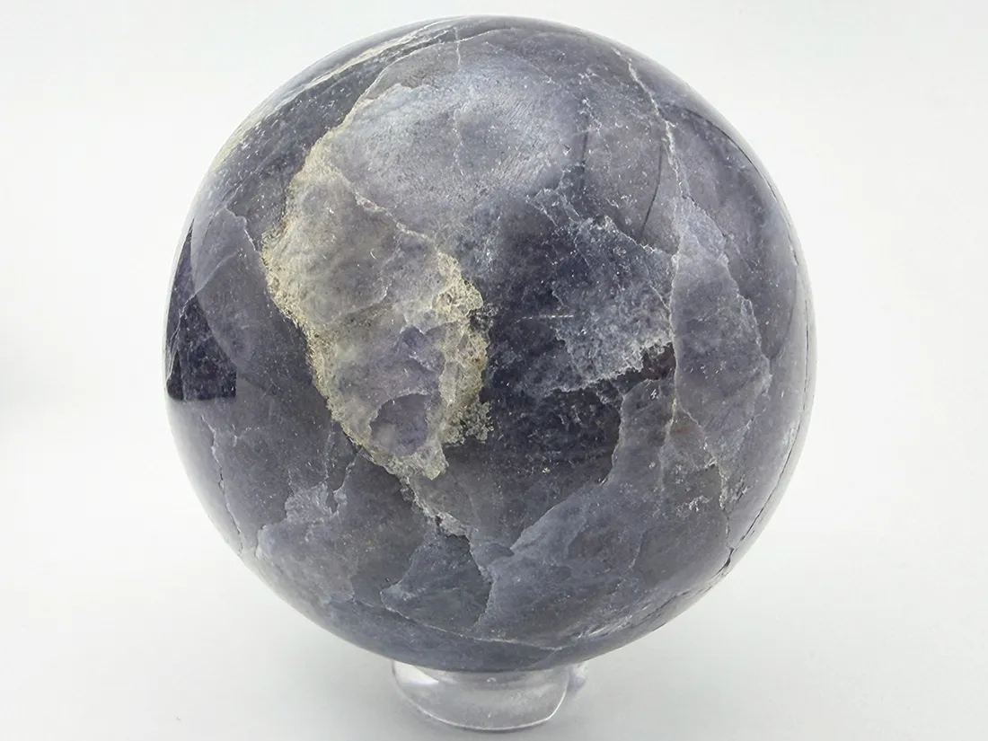 インド産 アイオライト ( 菫青石 ) 47mm 丸玉 / Iolite Sphere