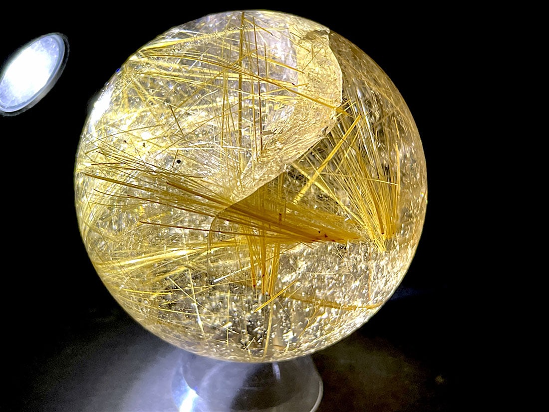 超レア 虹入りローズクォーツ&ゴールデンヒーラー共生クリスタル16