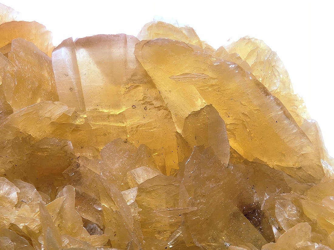 ペルー産ゴールデンセレナイト　蛍光・燐光鉱物　巨大 ペルー産ゴールデンセレナイト(蛍光・燐光)/Golden Selenite
