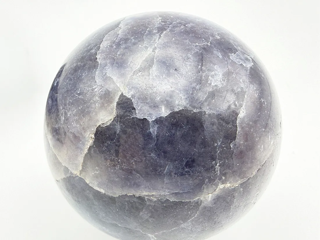 インド産 アイオライト ( 菫青石 ) 47mm 丸玉 / Iolite Sphere
