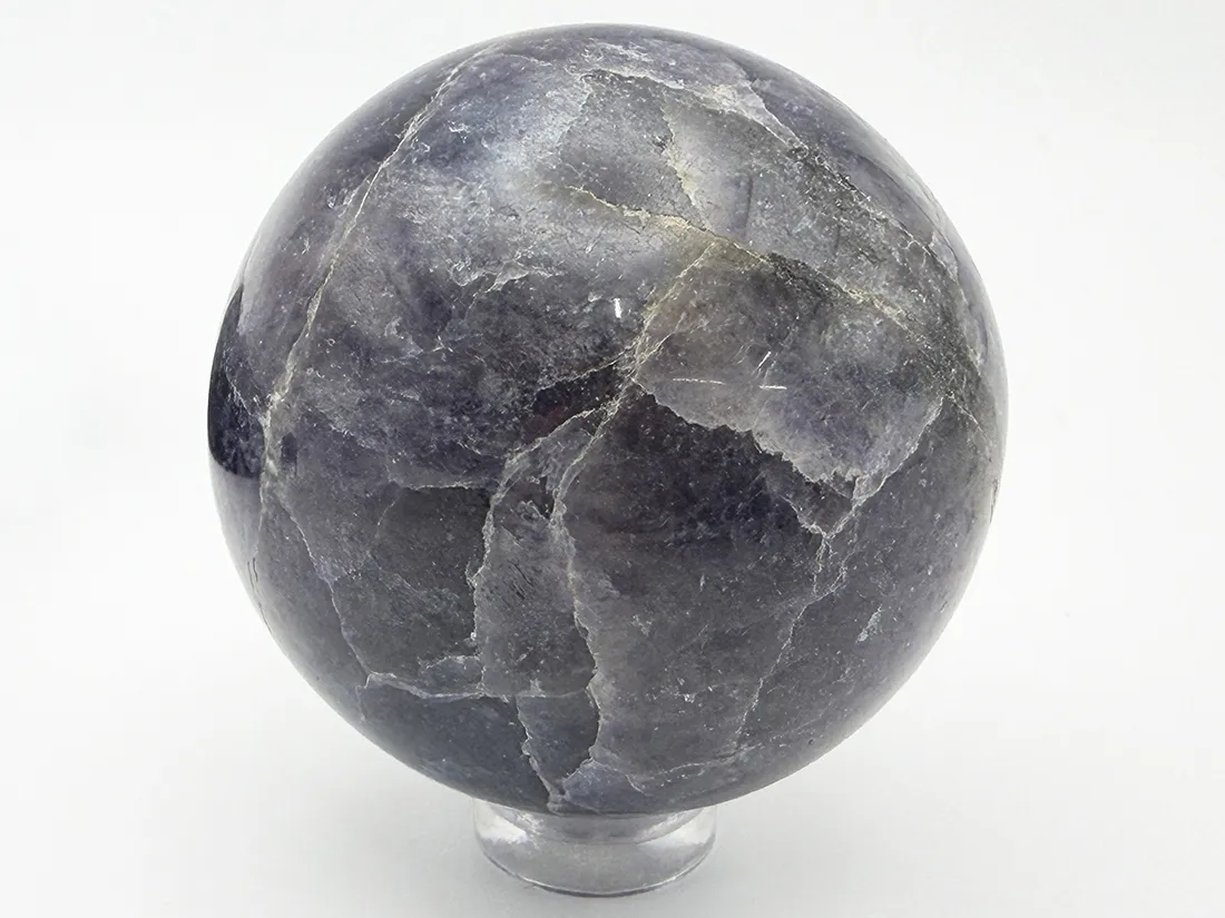 インド産 アイオライト ( 菫青石 ) 47mm 丸玉 / Iolite Sphere