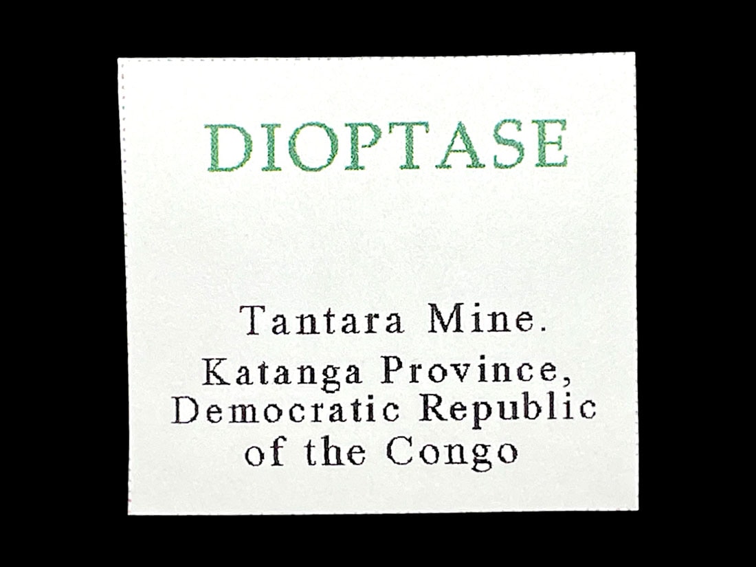 コンゴ産 ダイオプテーズ 母岩付き