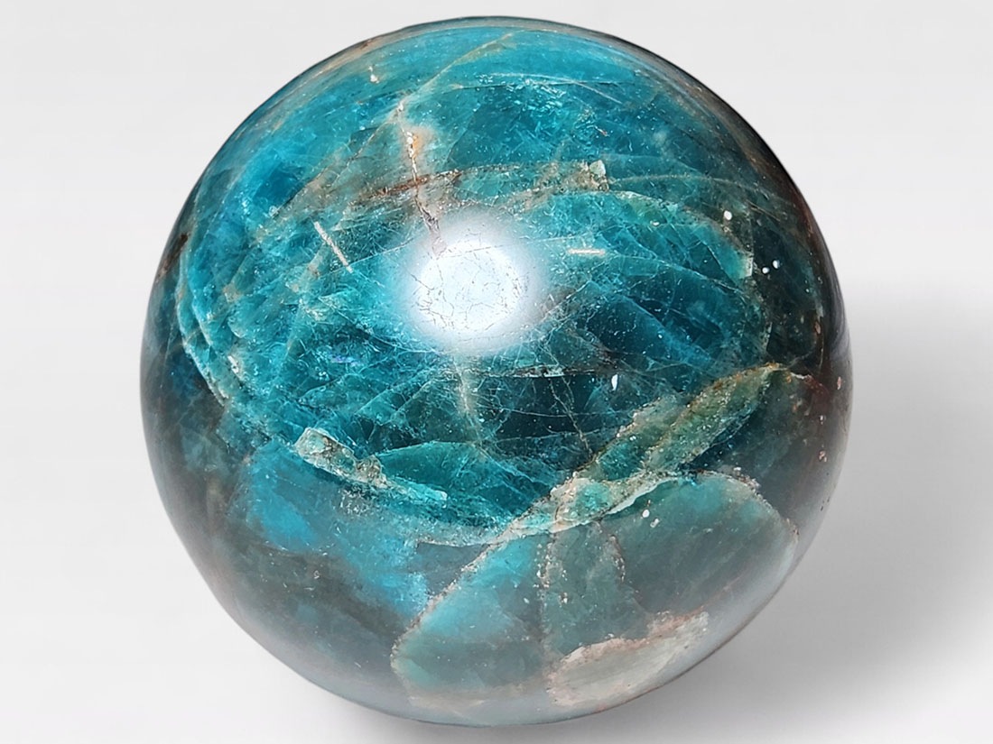 最高品質　ブルーアパタイト　キャッツアイ　スフィア 1点再入荷 最高品質 ブルーアパタイト キャッツアイ スフィア 最高