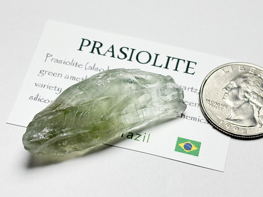 ブラジル産　プラシオライト　瑪瑙共生　グリーンアメジスト　スフィア5.41cm ブラジル産 プラシオライト 瑪瑙共生 グリーンアメジスト スフィア5.41