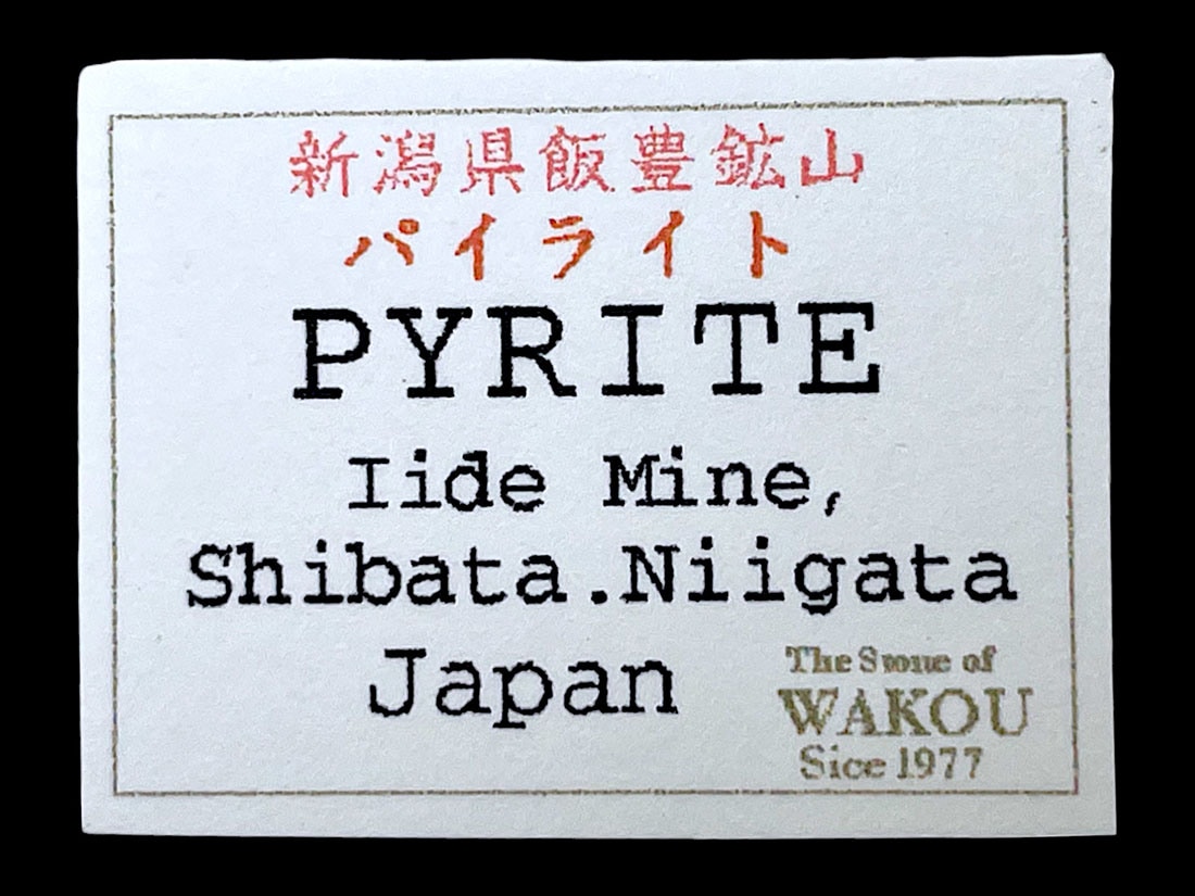 新潟県飯豊鉱山産 黄鉄鉱(パイライト)/Pyrite