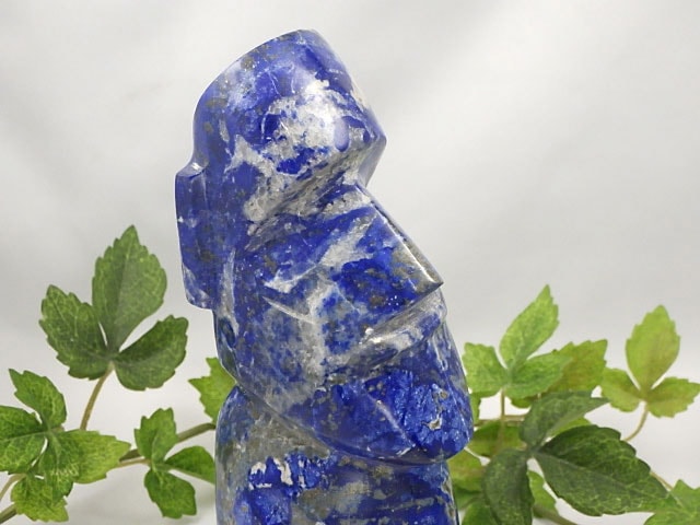 ラピスラズリ モアイ 彫刻