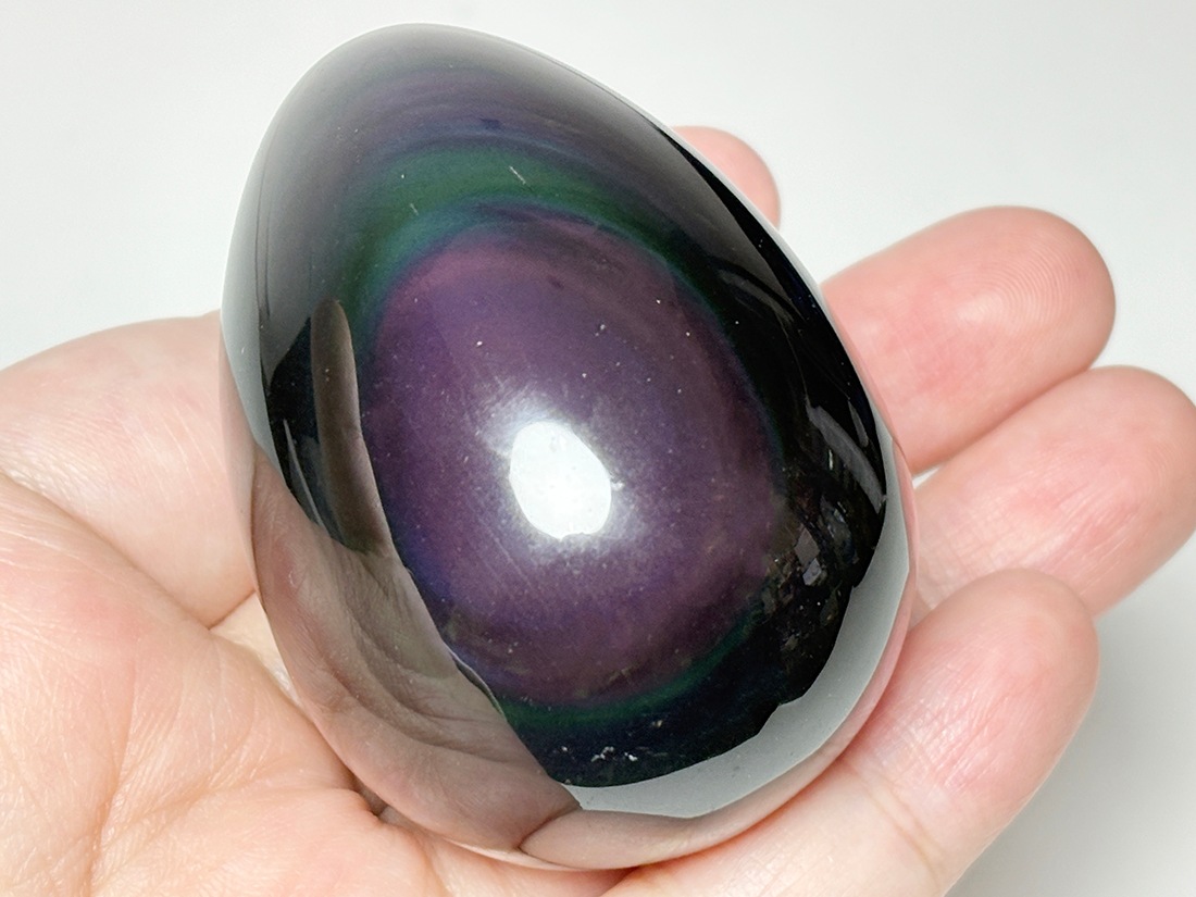 レインボーオブシディアン エッグ /Rainbow Obsidian