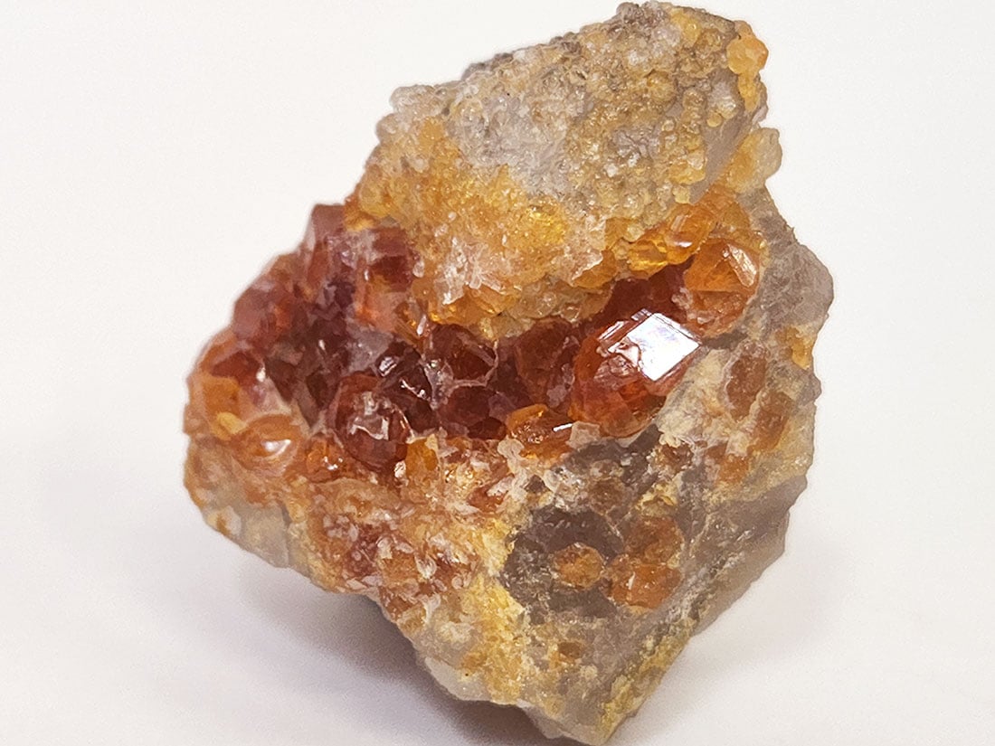 福建省産スペサルチン(満礬柘榴石)/スモーキークォーツ