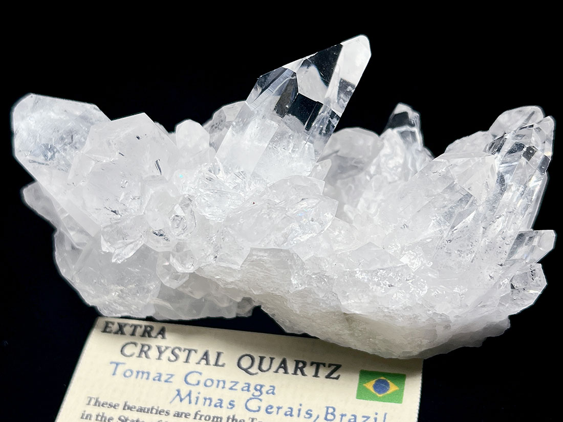 ブラジル・トマスゴンサガ鉱山産 水晶クラスター / Quartz Crystal Cluster