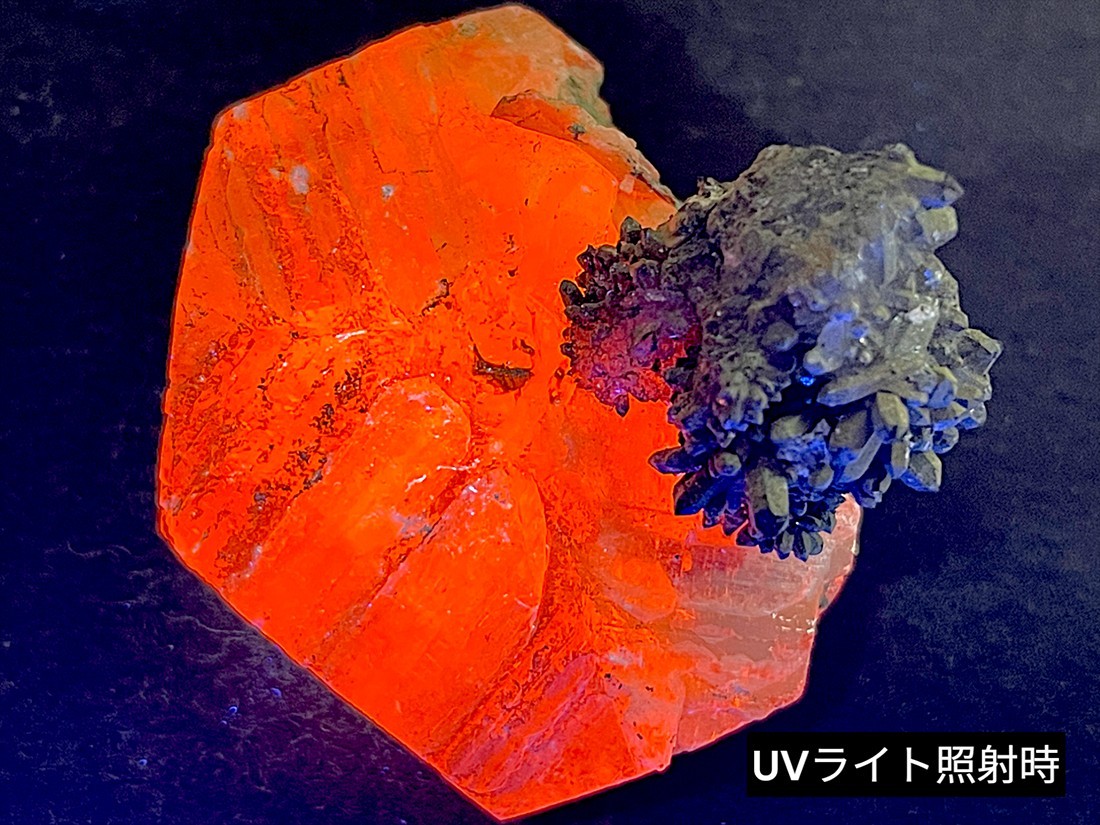 岐阜県吉城郡神岡鉱山産 方解石＆煙水晶 / SmokyQuartz＆Calcite