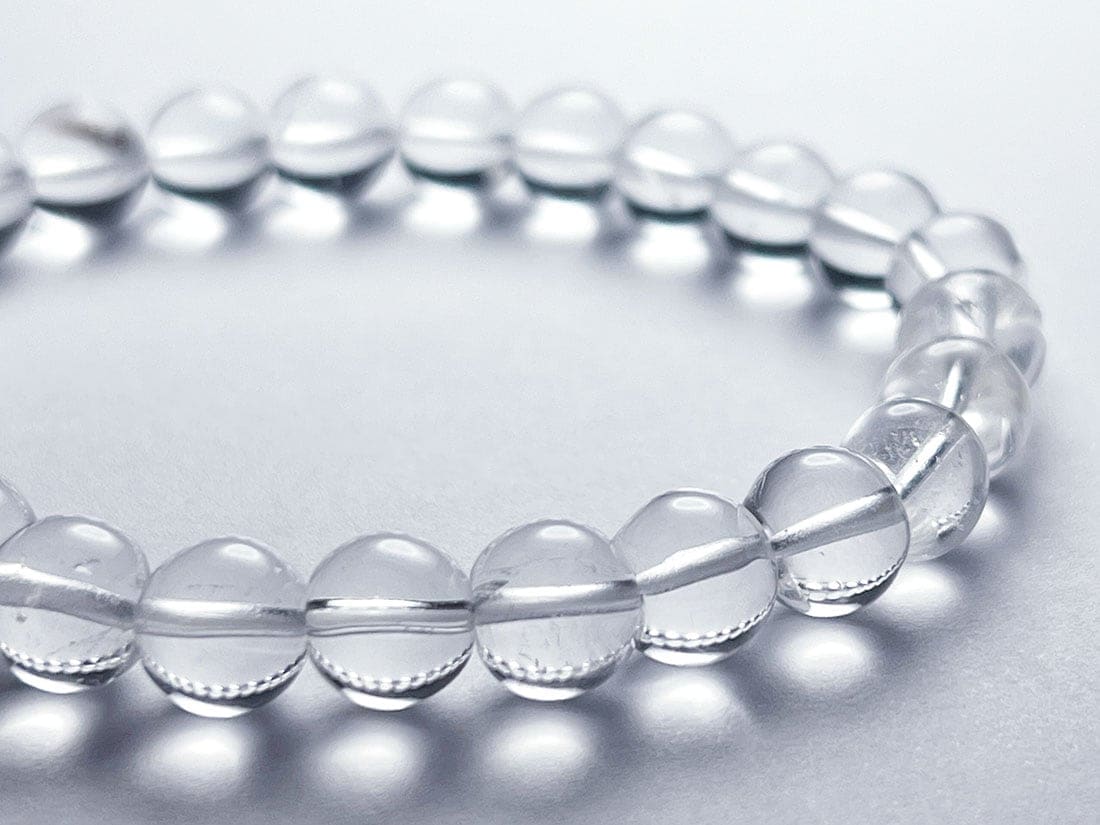 水晶 ブレスレット 水色 約8mm 最高品質]アクアマリンブレスレット（約8mm玉） - 埼玉県吉川市