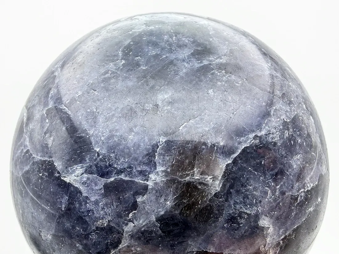 インド産 アイオライト ( 菫青石 ) 44mm 丸玉 / Iolite Sphere