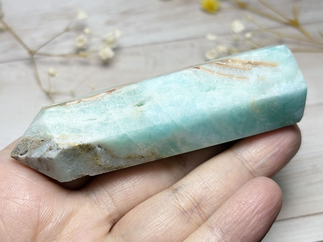 パキスタン産 ブルーアラゴナイト ポイント / Blue Aragonite