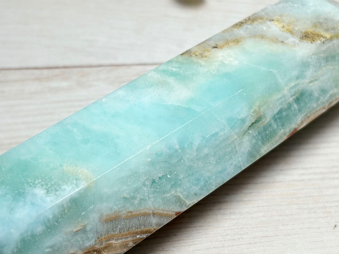 パキスタン産 ブルーアラゴナイト ポイント / Blue Aragonite