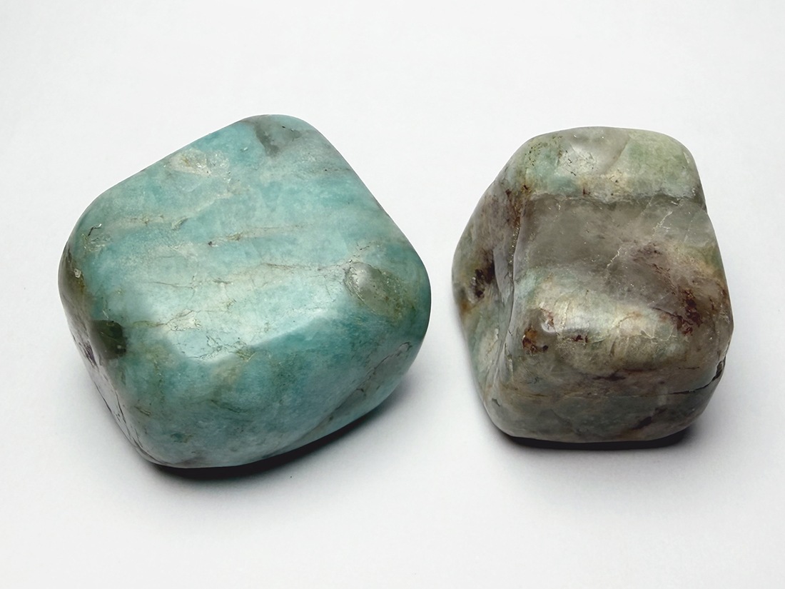 ブラジル産 アマゾナイト タンブル 2個セット / Amazonite