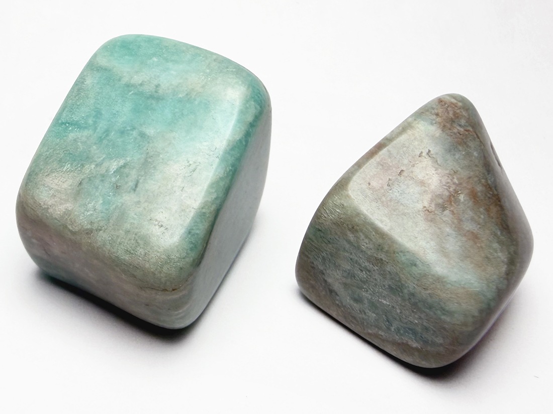 ブラジル産 アマゾナイト タンブル 2個セット / Amazonite
