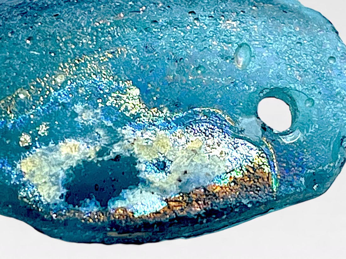 ローマングラス ローマングラス 銀化ガラス アンティーク ローマ 虹 rgz456