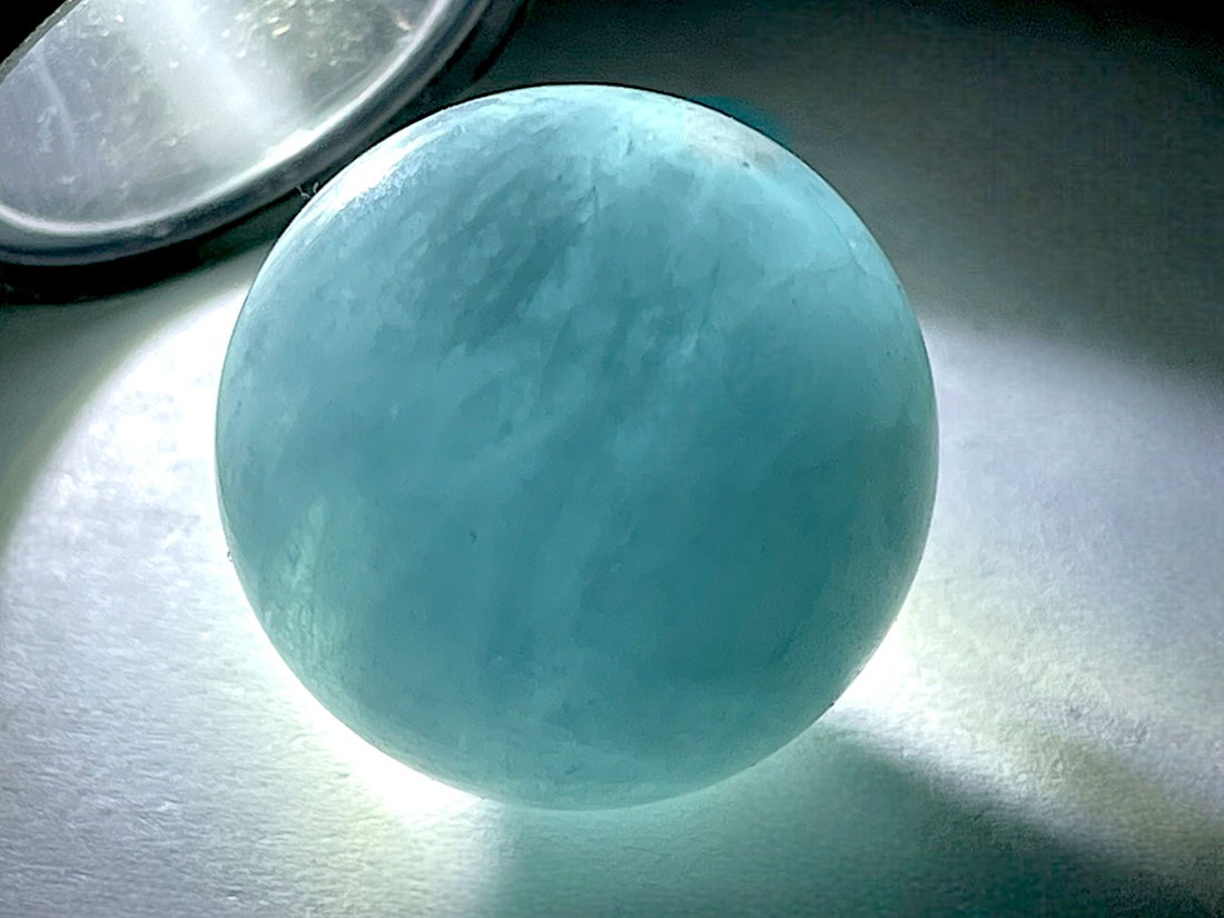 アクアマリン18mm丸玉/Aquamarine