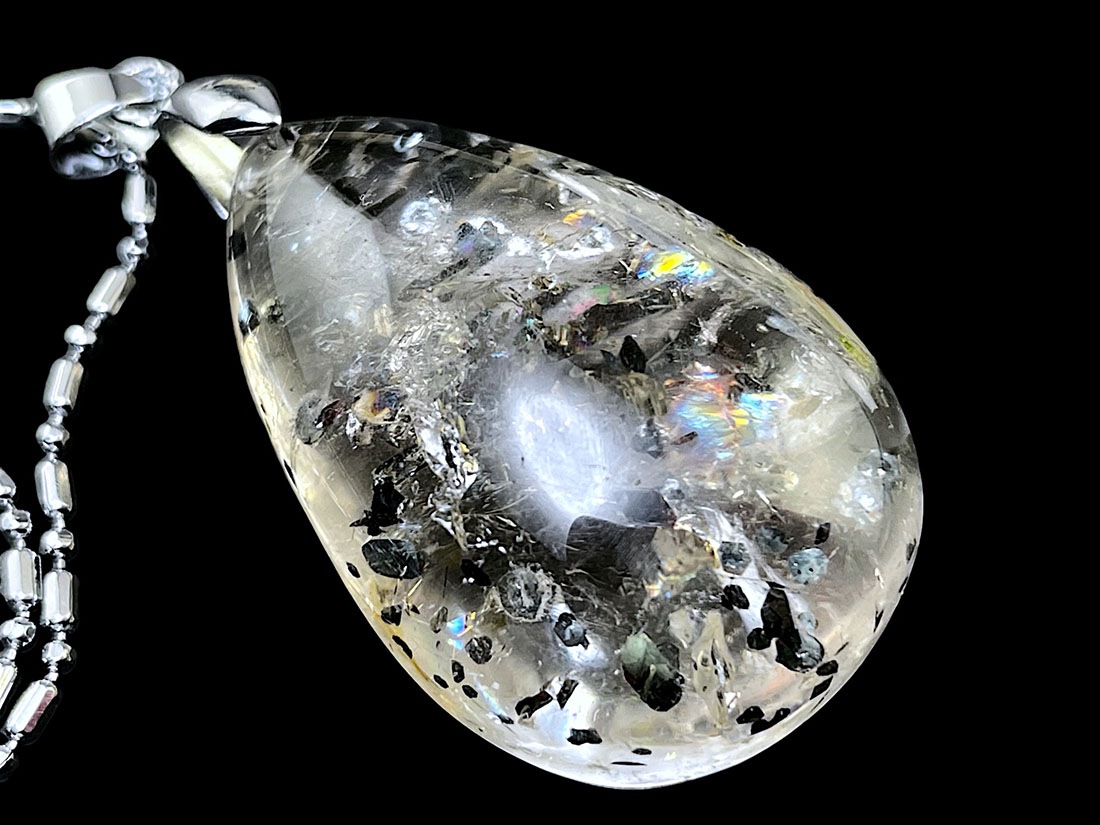 ヘマタイトinクォーツ ペンダントトップ / Hematite in Quartz