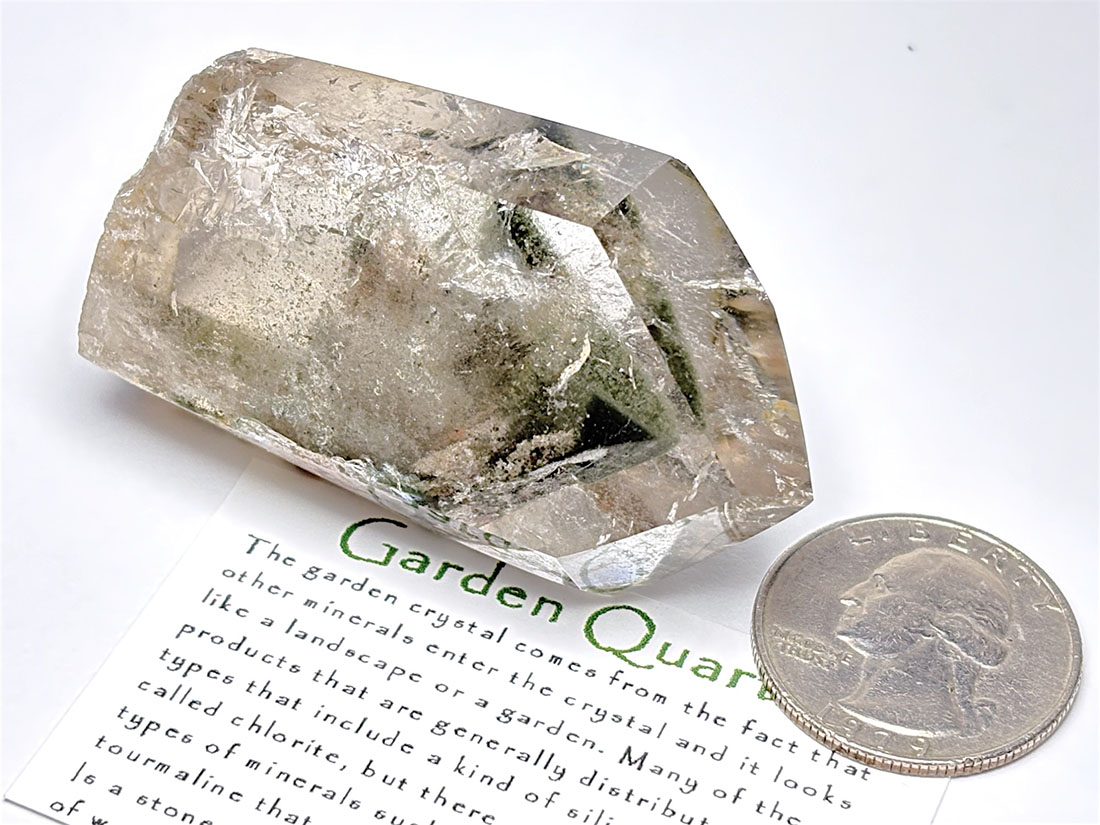 ブラジル産ガーデンファントムクォーツ ポリッシュ ( 庭園水晶