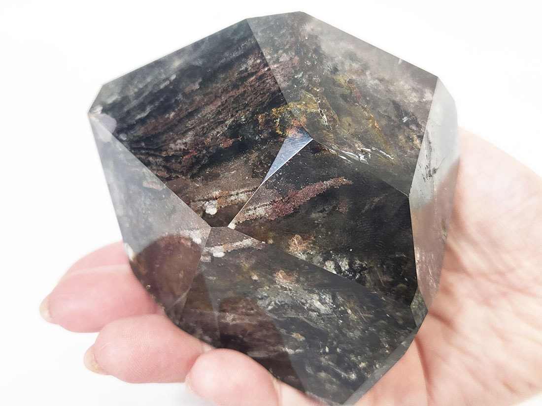 ブルーターラ　ガーデンクォーツ　ポリッシュ　原石　天然石　水晶 ブルーグレーガーデンクォーツ 水晶 原石 ポリッシュ天然石専門