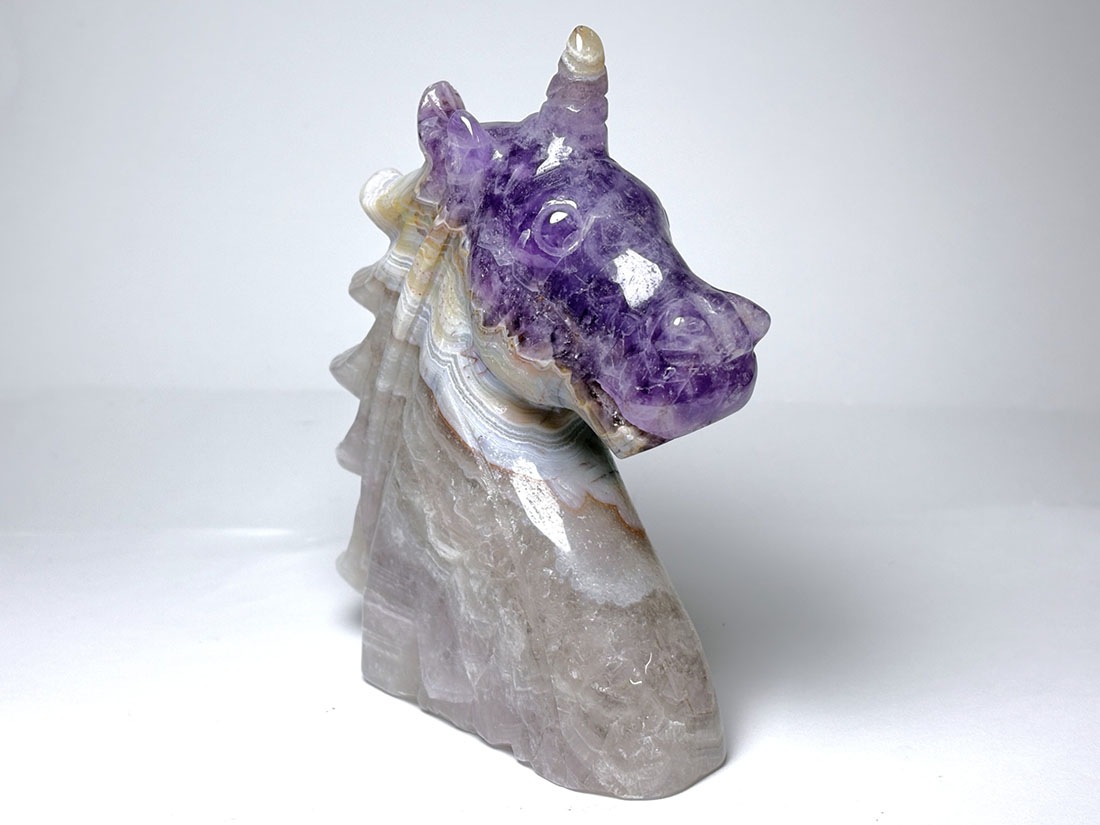 アメジスト ユニコーン彫刻 / Amethyst Unicorn Carving