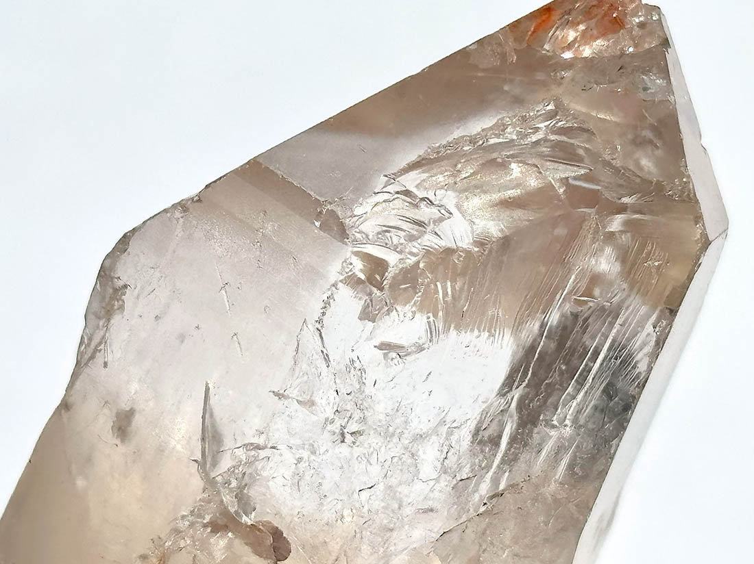 タンザニア産 モンドクォーツ ポイント (雷水晶・ライトニングクォーツ