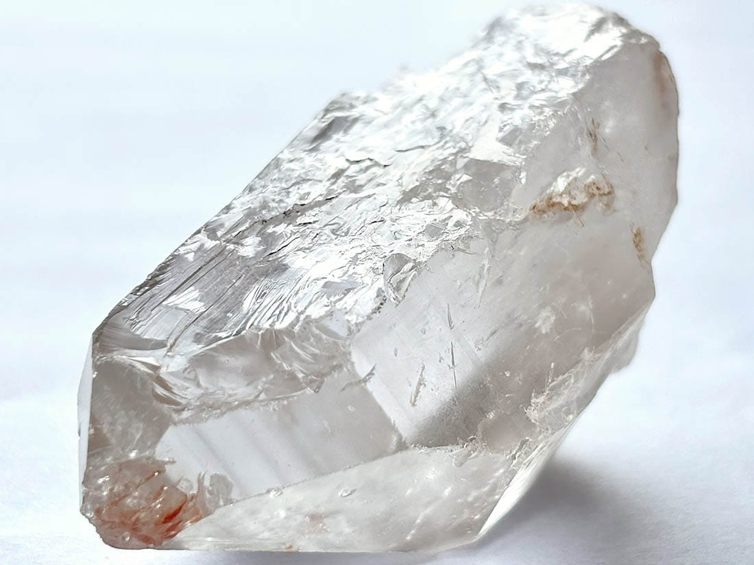 タンザニア産 モンドクォーツ ポイント (雷水晶・ライトニングクォーツ