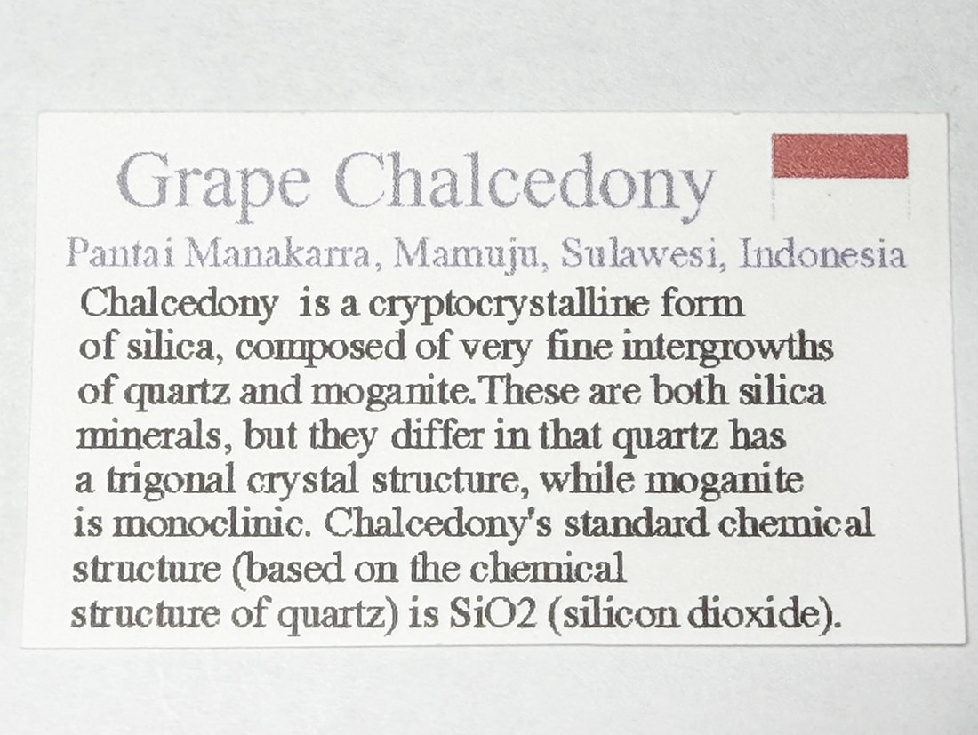 インドネシア産 グレープカルセドニー 65mm 丸玉 / Grape Chalcedony