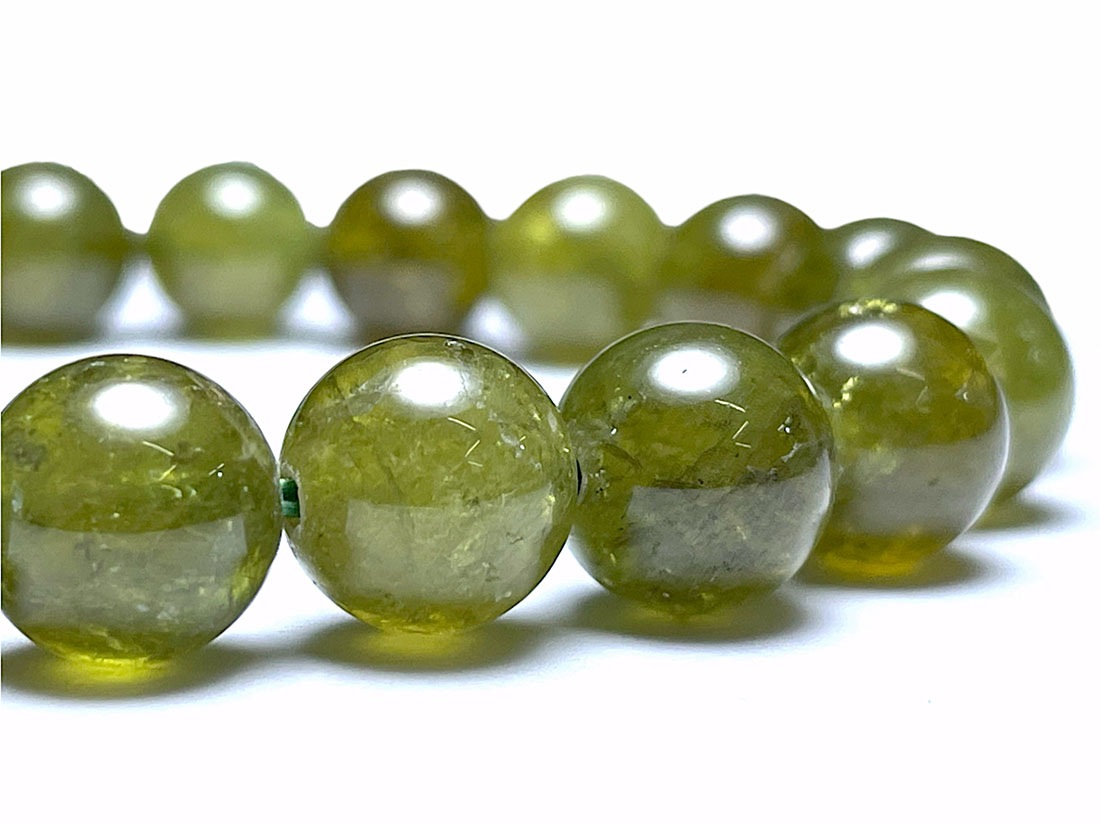 グリーンガーネット 9mm ブレスレット / Grossular Garnet