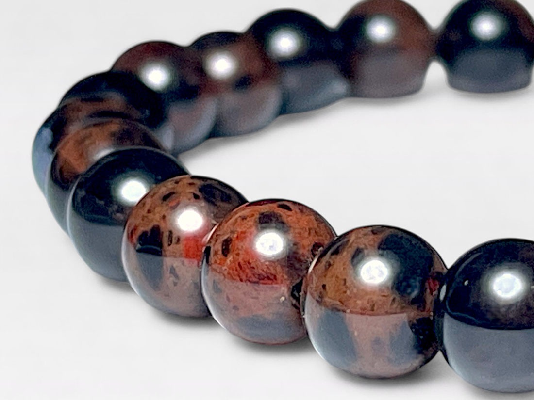 北海道産 花十勝石 ( 紅十勝石 ) 6mm ブレスレット