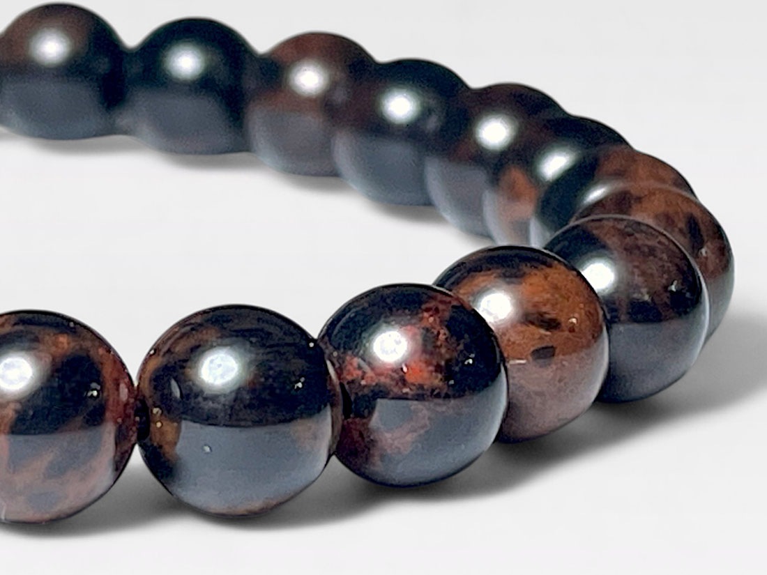 北海道産 花十勝石 ( 紅十勝石 ) 6mm ブレスレット