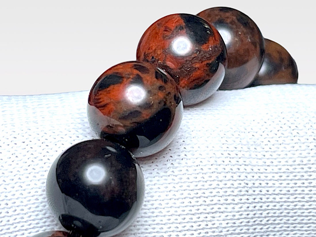 北海道産 花十勝石 ( 紅十勝石 ) 6mm ブレスレット