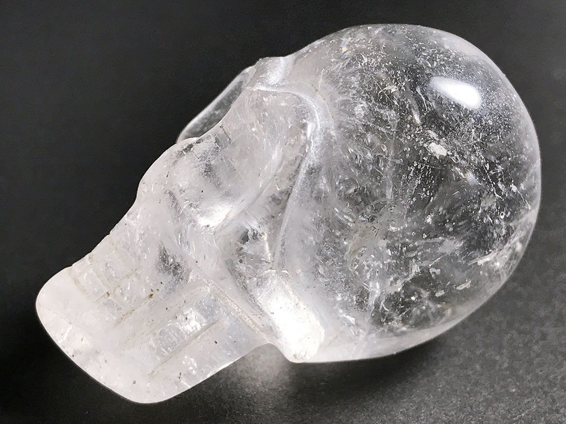 水晶 スカル彫刻