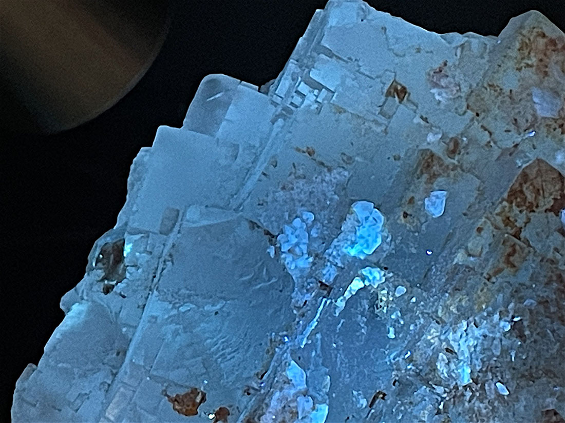 フローライトたんのブレス！グラデーションぽくしたよ！ イングランド・ロジャリー鉱山産蛍光グリーンフローライト3