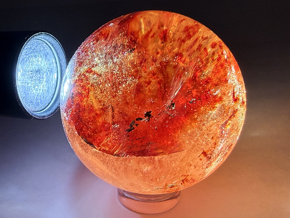 オーロラクォーツ 40mm 丸玉 / Aurora Quartz