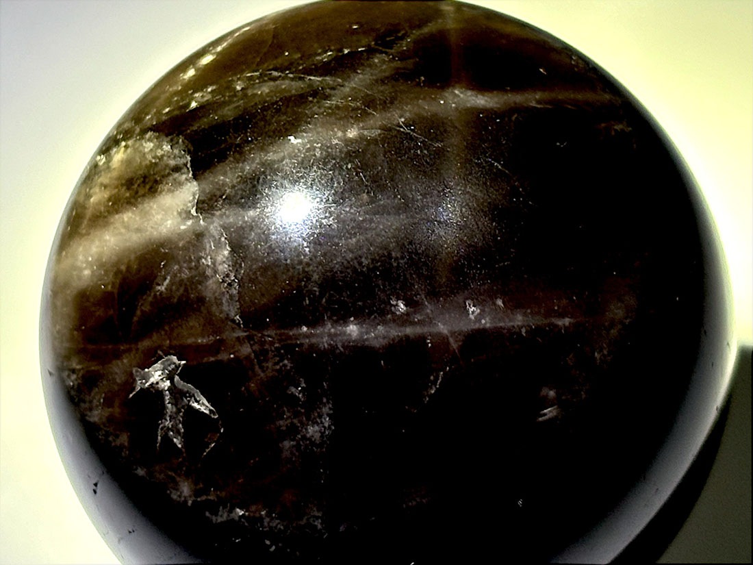 スターモリオン ( 黒水晶 ) 直径44mm 丸玉