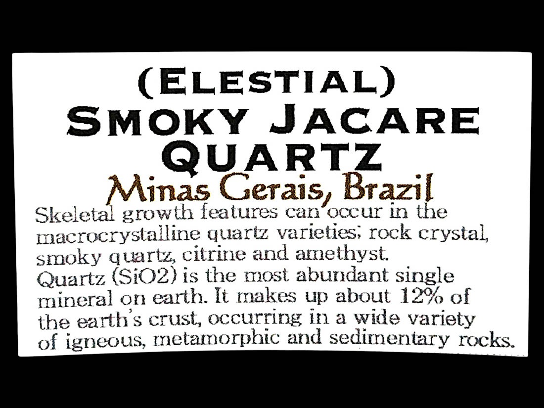 ブラジル産 エレスチャルスモーキークォーツ ( ジャカレークォーツ