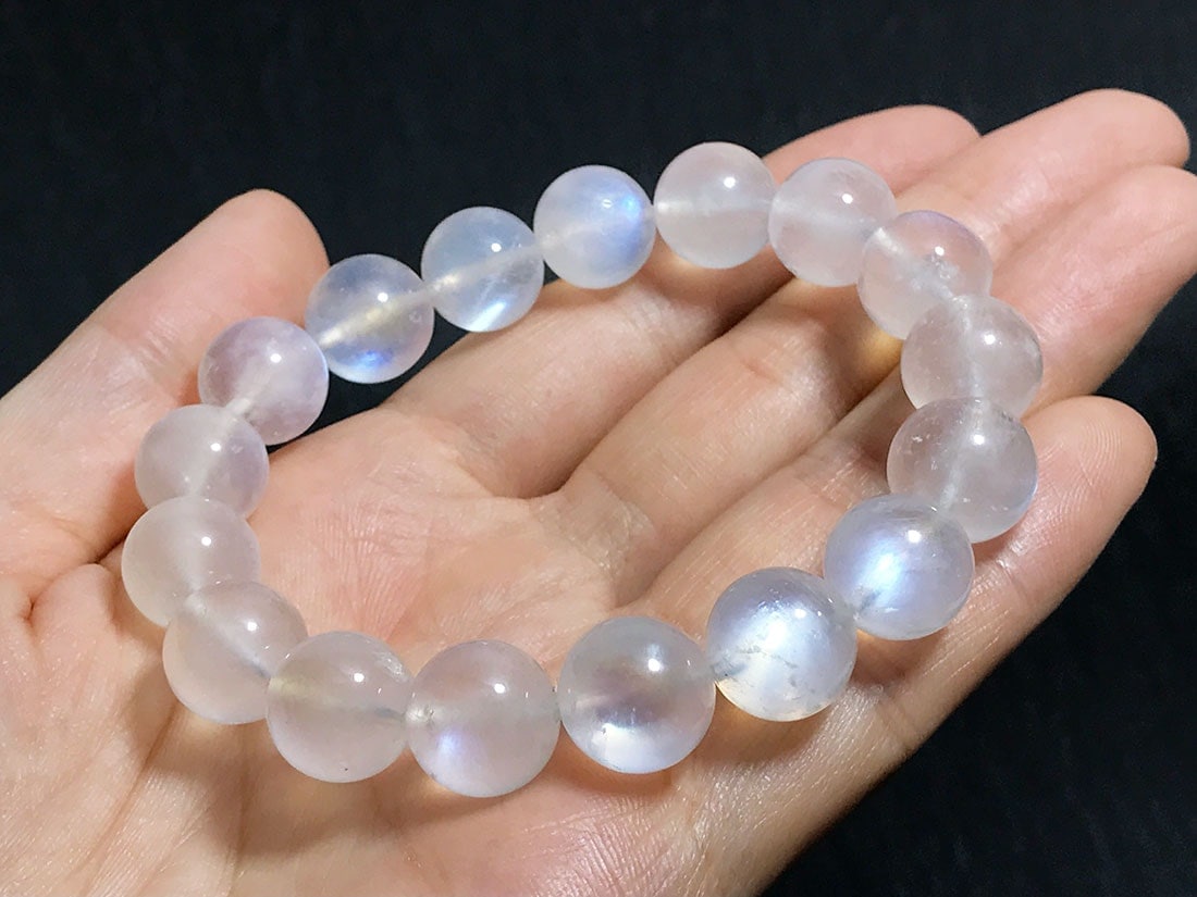 高品質】ブルームーンストーン 11mmブレスレット