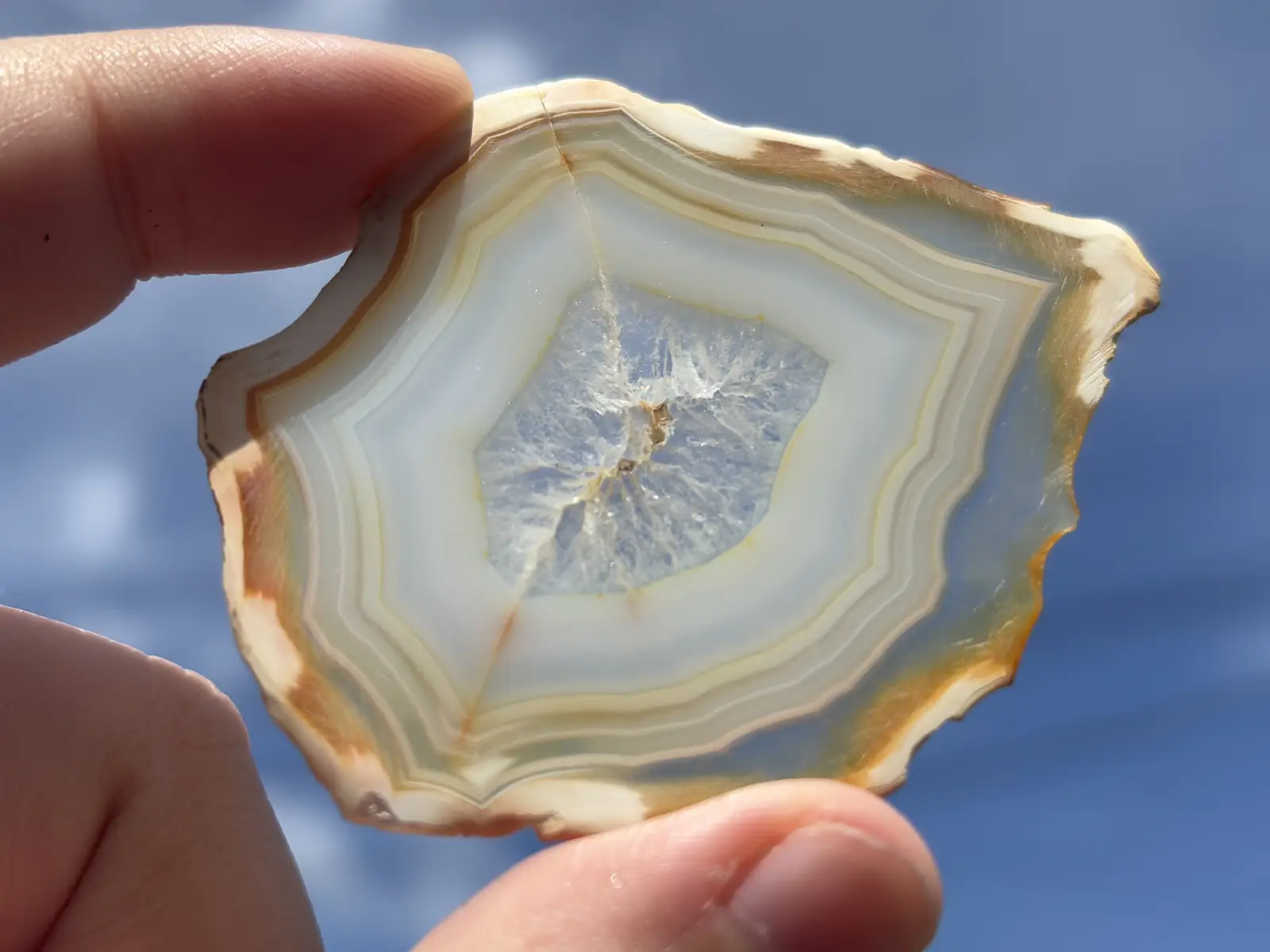 インドネシア産 イリスアゲート スライス /Iris Agate