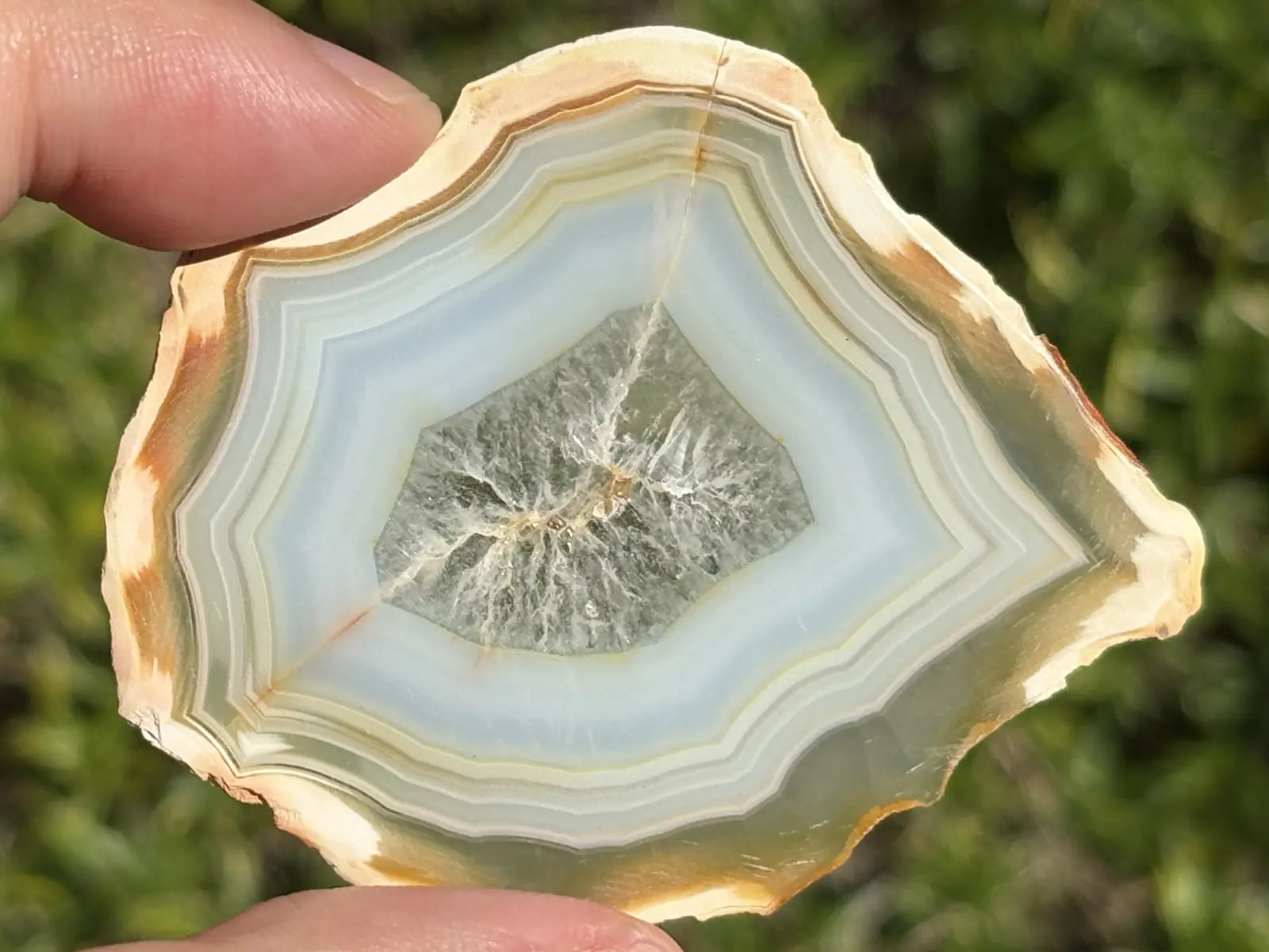 イリスアゲート 原石 スライスアゲート 天然石 パワーストーン インドネシア産 イリスアゲート スライス /Iris Agate