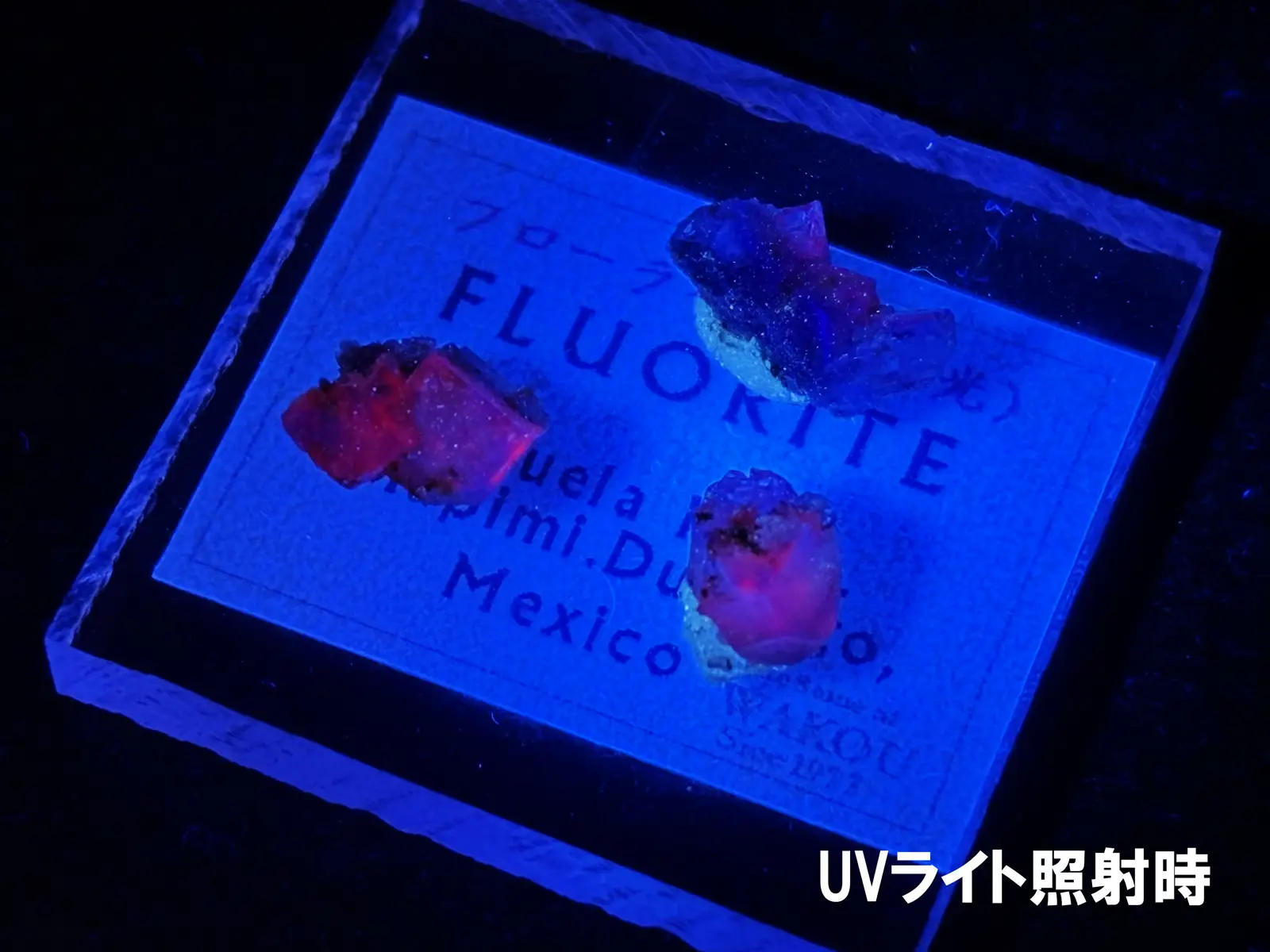 ミニチュア鉱物標本 9点セット【蛍光鉱物】