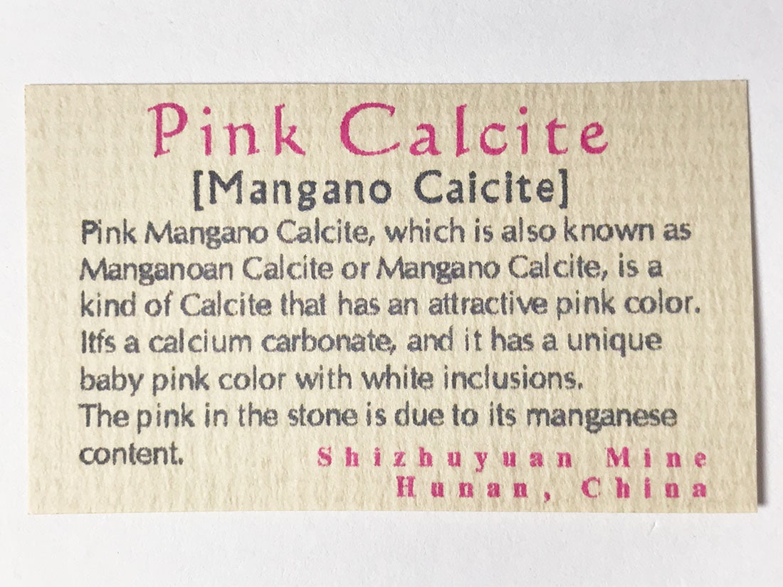 湖南省産ピンクマンガンカルサイト