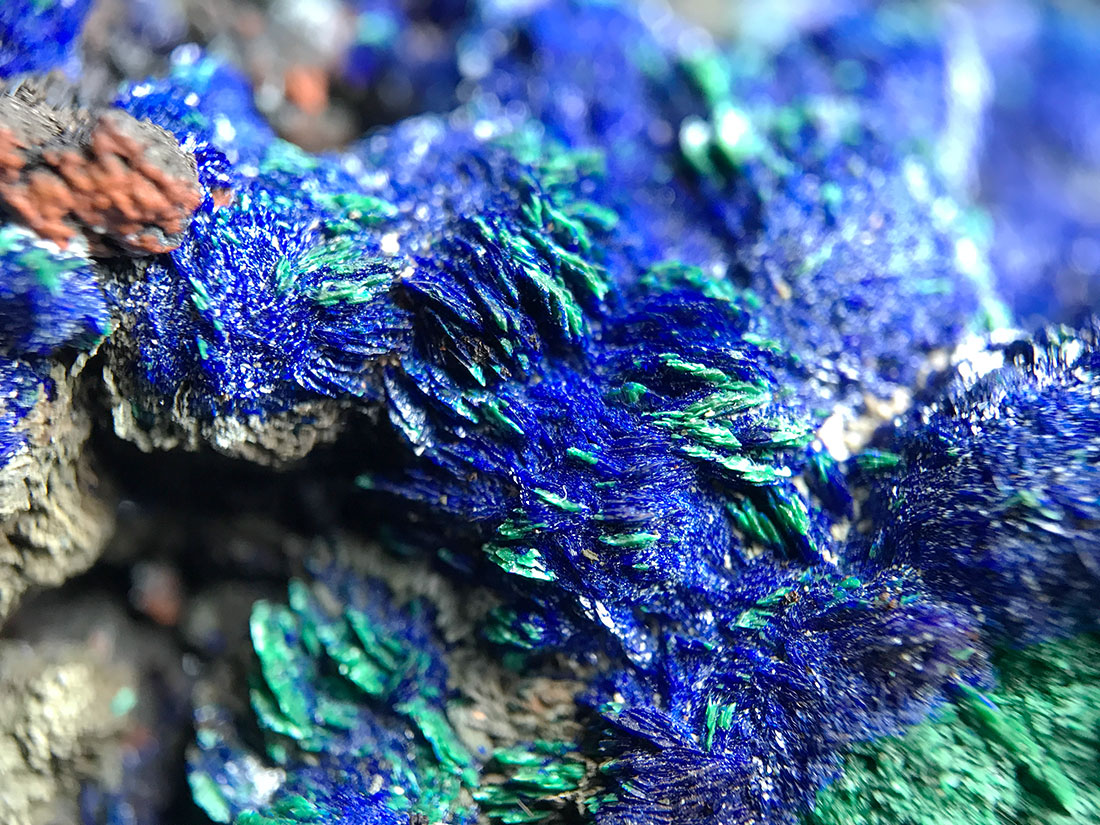 ブラジル産アズライト with マラカイト/Azurite with Malachite