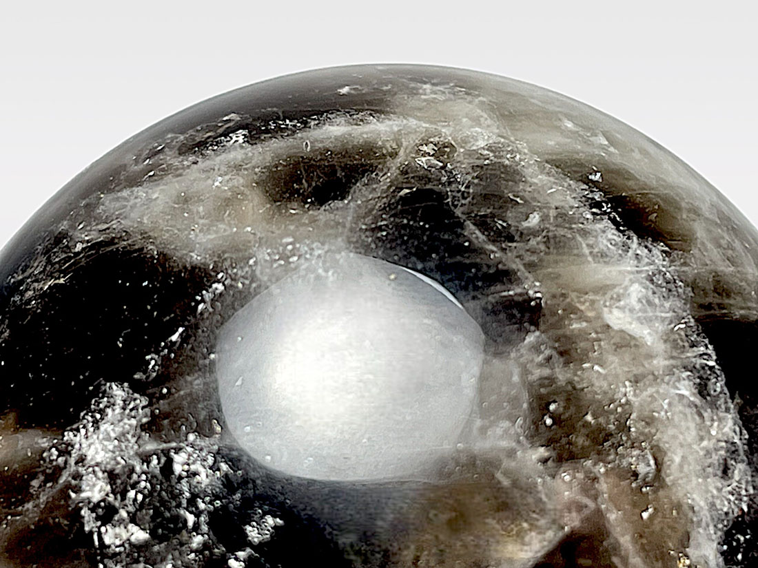 モリオン ( 黒水晶 ) 直径42mm 丸玉
