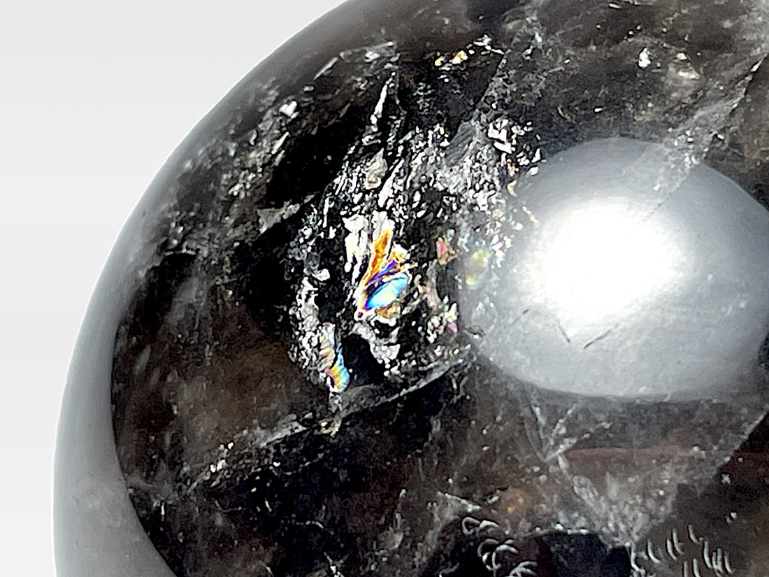 モリオン ( 黒水晶 ) 直径42mm 丸玉