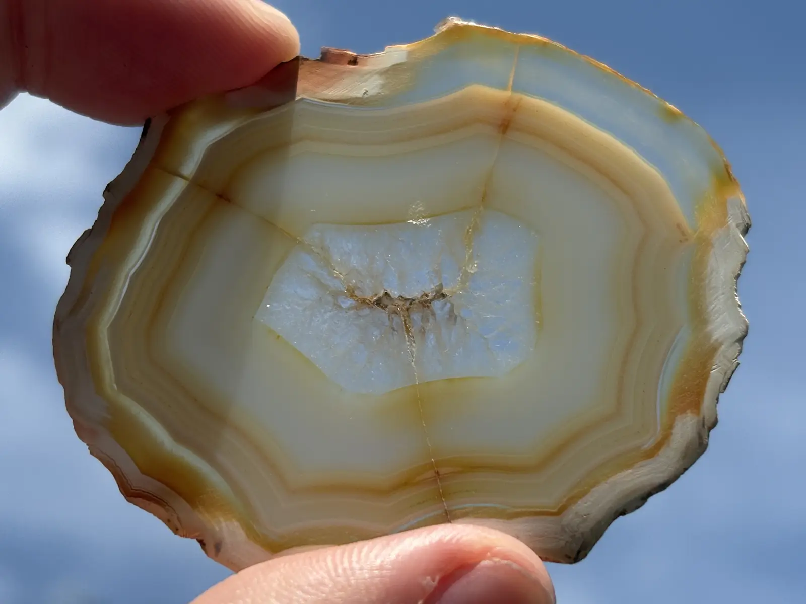インドネシア産 イリスアゲート スライス /Iris Agate
