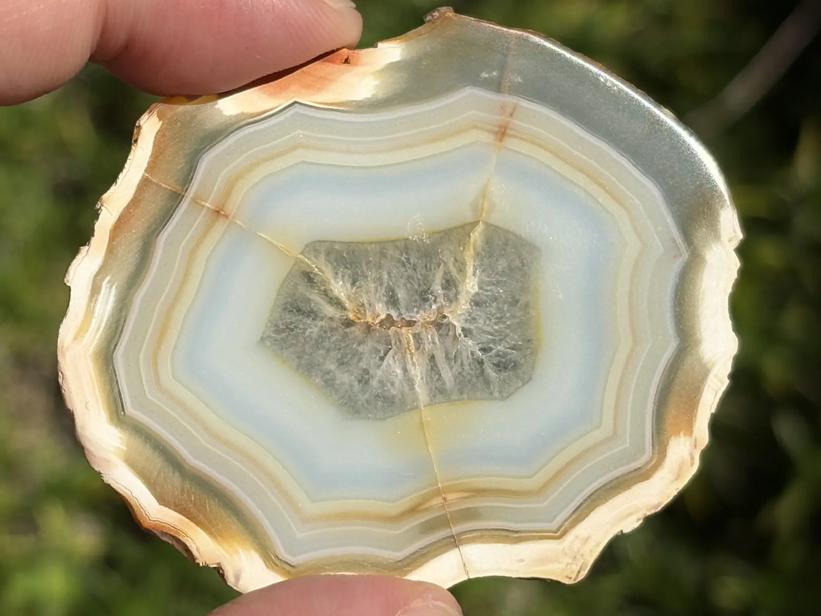 インドネシア産 イリスアゲート スライス /Iris Agate
